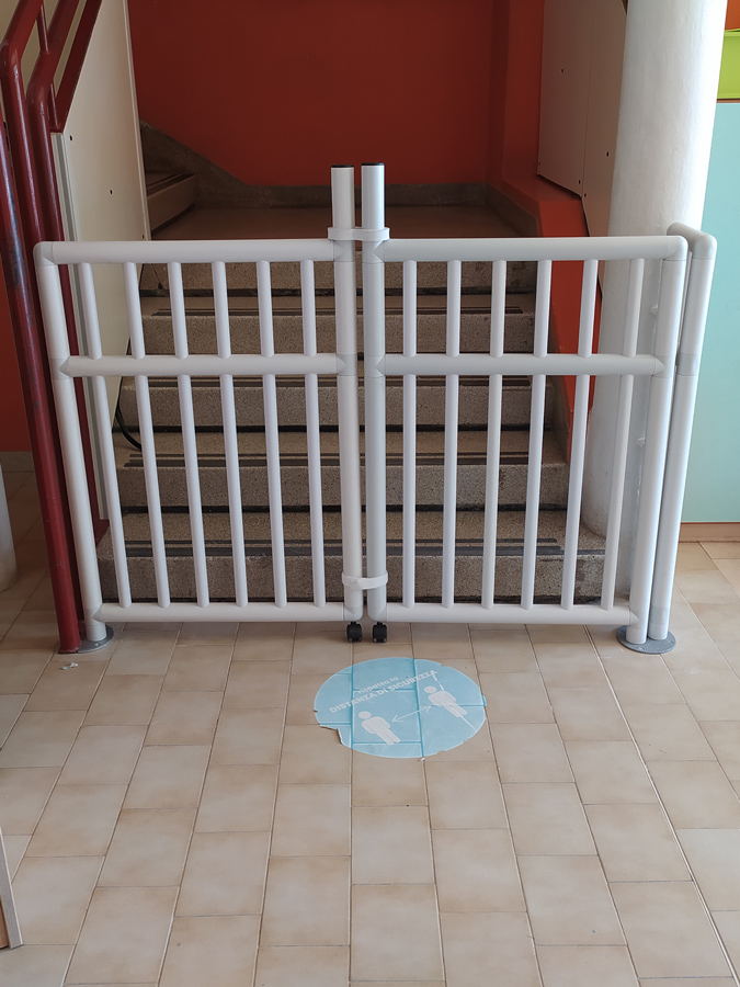 Cancelletto di sicurezza recinto per bambini cancello scala 105-115 cm  apribile